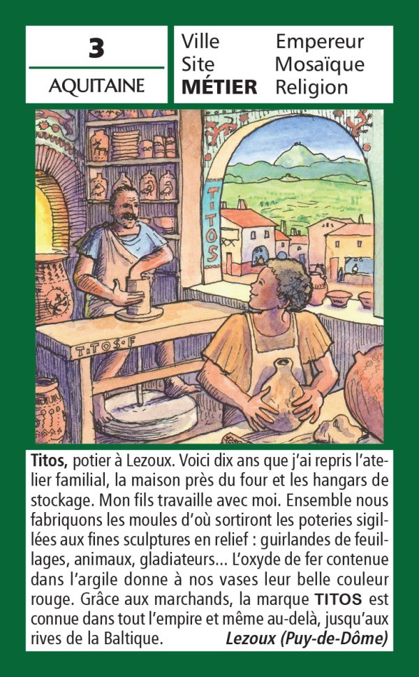 Gaule romaine Titos potier à Lezoux