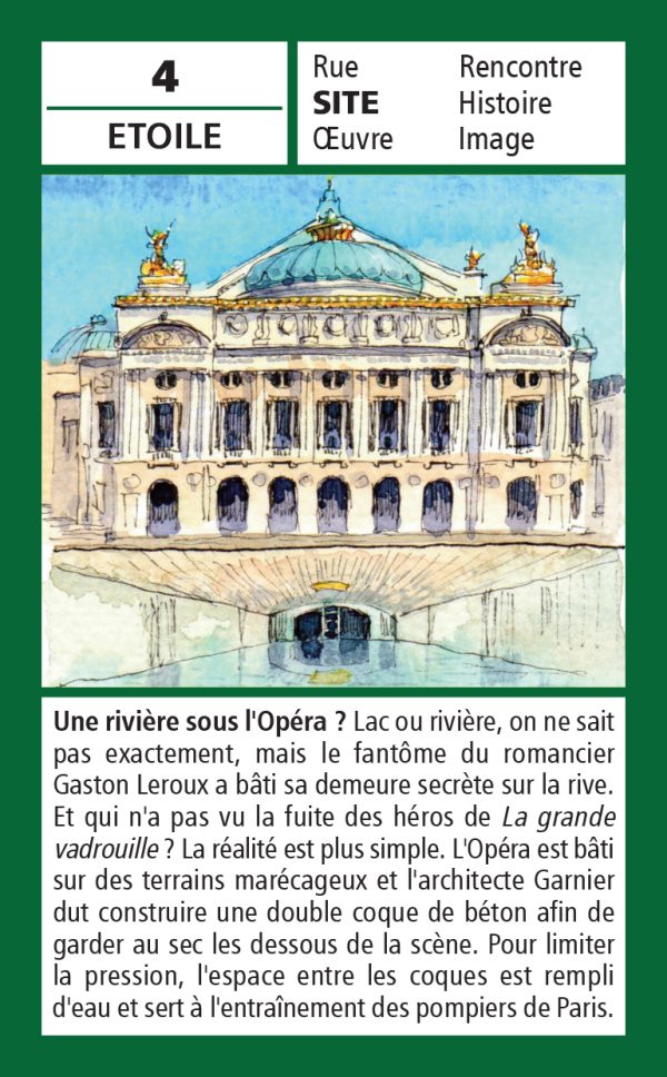 Jeu de 7 familles Paris Opéra